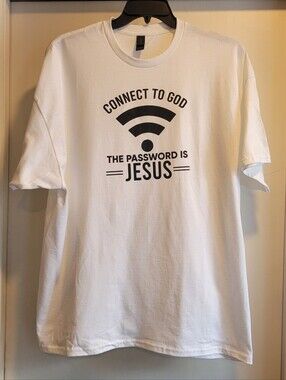 Graphic T Shirt - Connect to God Unisex XXL